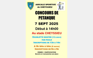 Tournoi pétanque 7 sept 2024