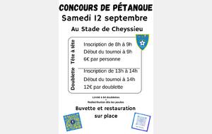 Tournoi pétanque