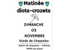 Matinée Diots le dimanche 3 novembre