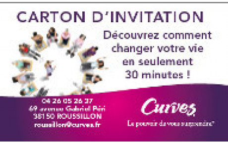 Curves - CARTON D'INVITATION