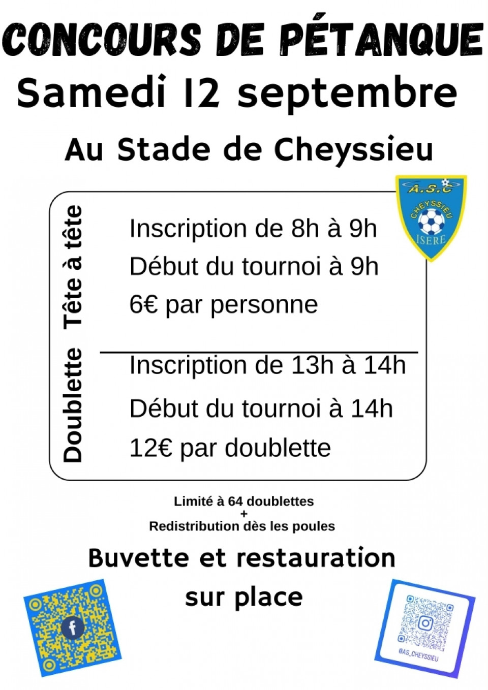 Tournoi pétanque